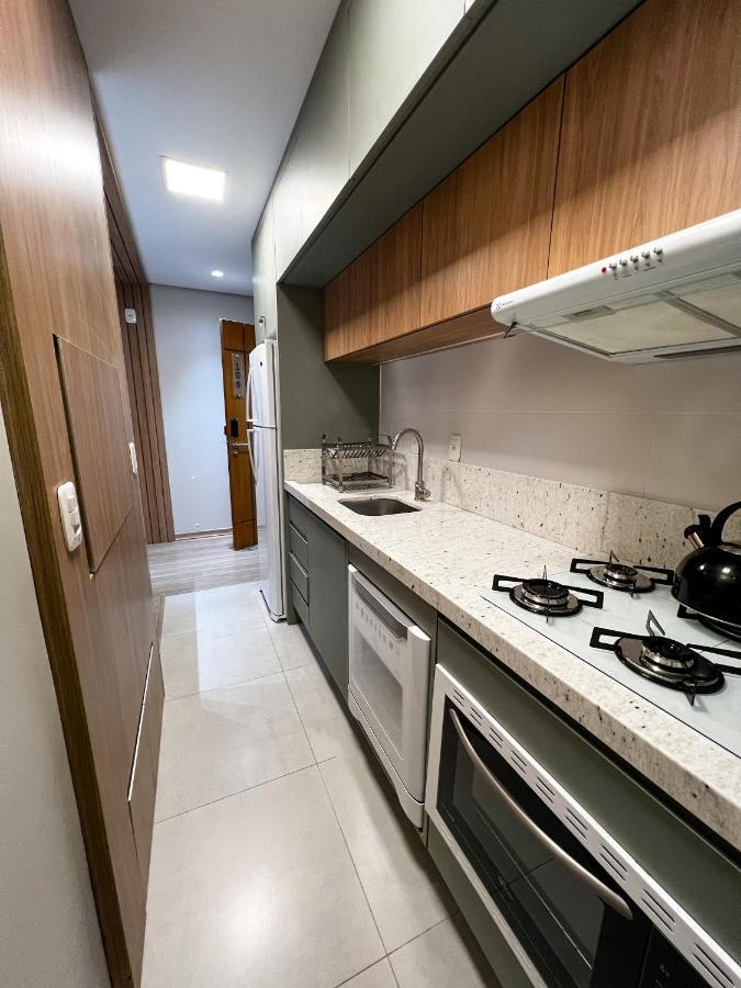 Apto Moderno Com Lareira, Piscina Aquecida E Infra Completo Em Грамаду Экстерьер фото