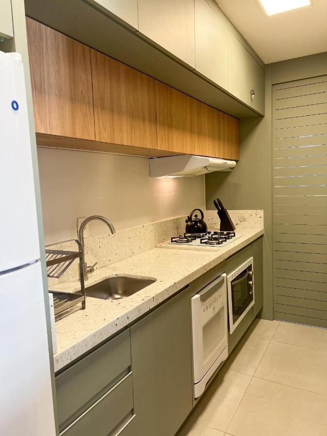 Apto Moderno Com Lareira, Piscina Aquecida E Infra Completo Em Грамаду Экстерьер фото